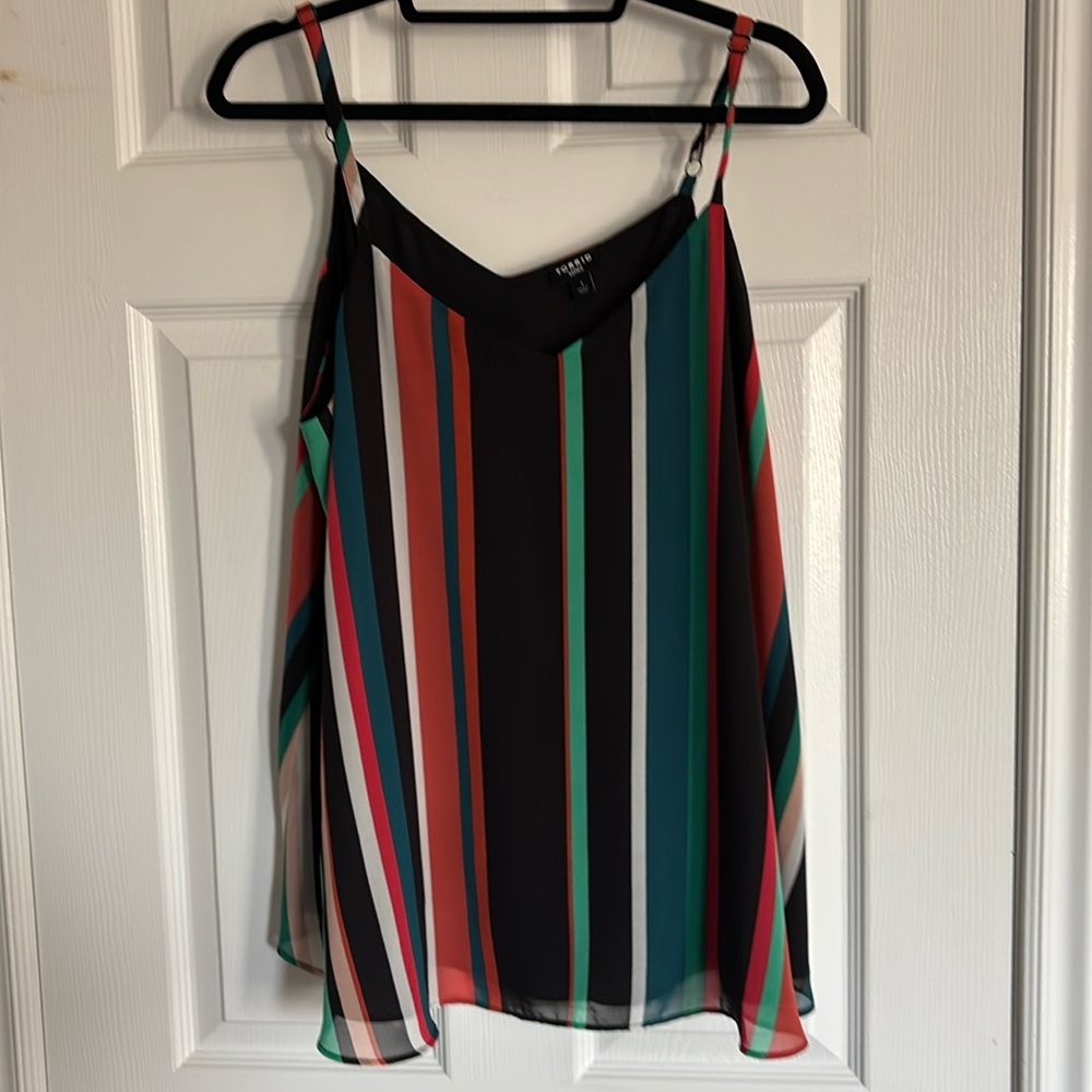 TORRID SIZE 1 Striped Colourful TANK